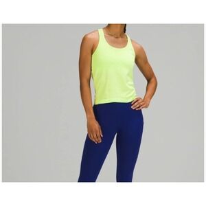 Lululemon Swiftly Tech Racerback Tank Top 2.0 Neon Yellow Lime Green Size 2 #77